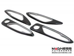 Alfa Romeo Giulia Interior Door Handle Surround Trim Set - Carbon Fiber